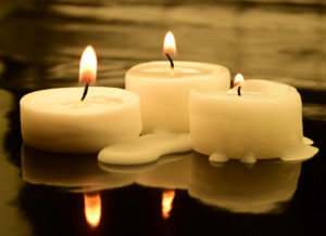 Magic tarot candles